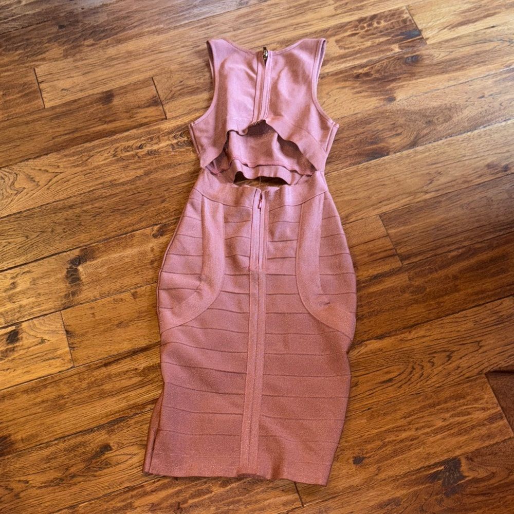 Wow Couture Pink Sleeveless Cutout Dress - Picture 6 of 9